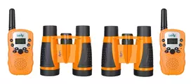 Racijų ir žiūronų rinkinys Levenhuk LabZZ WTT10 oranžinės spalvos
