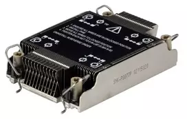 Supermicro SNK-P0077P Kompiuterio aušinimo sistema Procesorius Radiatorius Juoda, Nerūdijančiojo plieno