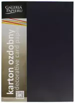 Dekoratyvinis popierius MILLENIUM A4 juodas 250g 20lap