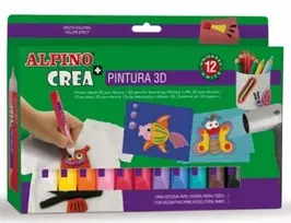 Dažai 3D ALPINO Crea+ 12sp