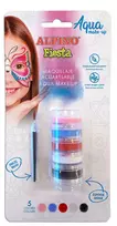 Dažai grimui ALPINO Fiesta AQUA 5sp+ 1 teptukas