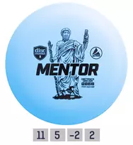 Diskgolfo diskas Distance Driver MENTOR Active Light Blue