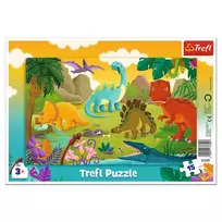 TREFL dėlionė rėmelyje „Dinozaurai“, 15 det.