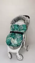 Sleeping Bag Minky - KOKON PRINT - GREEN