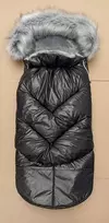 Sleeping Bag Minky - KOKON 2in1 - BLACK/SILVER