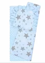 Bedding set to Strolley - 634 - MINKY / COTTON PRINT - BLUE