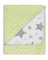 Antklodė - 625 - MINKY/COTTON - dydis 80x90 - ŽALIA