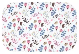 Vystyklai – 27640 – FLANNEL PRINT – EGA – VASAROS PIEVA – ROŽINĖ – dydis 70x80 cm