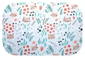 Diaper - 26827 - TETRA PRINT - EGA - CATNIP - size 70x80 cm