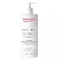 "Topicrem MELA Unifying Ultra-Moisturizing Milk" - itin drėkinantis kūno pienelis, 500 ml