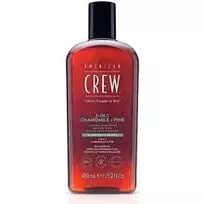 "American Crew" šampūnas "Chamolie + Pine 3-in-1" - šampūnas, kondicionierius ir dušo želė viename, 250 ml
