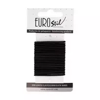 Eurostil kartoninė dėžutė juodos guminės juostos mini pakuotė 1vnt