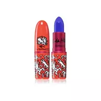 MAC, Viva Glam X Keith Haring, Longwear, kreminiai lūpų dažai, Canal Blue, 3 g