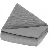 Sunkios antklodės užvalkalas GRAVITY BLANKET®, 135x200 cm (pilka) / 1 kg
