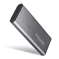 AXAGON EEM2-SG2 RAW BOX išorinis dėklas M.2 SSD USB-C 3.2 Gen 2 – sidabrinis