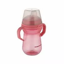 CANPOL BABIES gertuvė su silikoniniu snapeliu, FirstCup, 6mėn+, 250ml, rožinė, 56/615_pin
