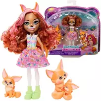 Enchantimals Filigree Fox lėlė, lapių šeimos rinkinys, Perk ZA5106