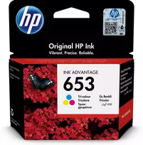 HP originali 653 Advantage trijų spalvų rašalo kasetė