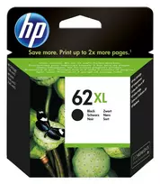 HP 62XL didelio našumo juoda originali rašalo kasetė