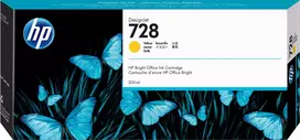 HP 728 300 ml geltona DesignJet rašalo kasetė
