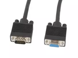 Lanberg CA-VGAC-10CC-0018-B+ VGA kabelis 1,8 m VGA (D-Sub) Juoda