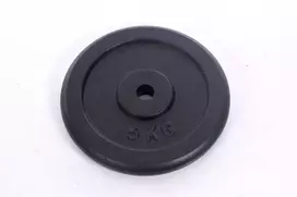 Plieninis svorio diskas štangoms ir hanteliams (lėkštė) 5kg (31,5mm)