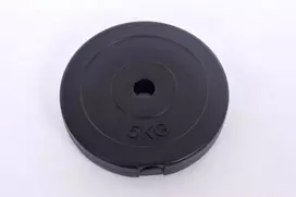 Vinilinis svorio diskas štangoms ir hanteliams (lėkštė) 5kg (31,5mm)