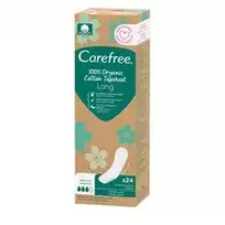 "Carefree" ekologiškos medvilnės ilgieji - slydimo įklotai, 24,0 vnt.