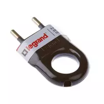 Kištukas LEGRAND, 2P, 6A, 230V, juodos spalvos