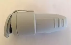Ilgintuvo lizdas N&L, 3P, 16A, 250V, IP44, pilkos spalvos