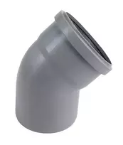 Vidaus kanalizacijos alkūnė HTplus, Ø 75 mm, 45°