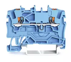 Gnybtas Wago 2202-1204, 2 jungčių 2,5 mm², 24A, mėlynas