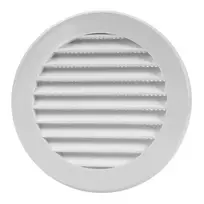 Plast. ventiliacijos grotelės EUROPLAST VR100, D100, baltos