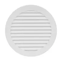 Plast. ventiliacijos grotelės EUROPLAST VR125, D125, baltos