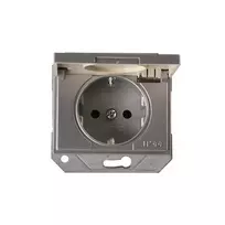 Kištukinis lizdas VILMA XP500, metalo spalvos, IP44