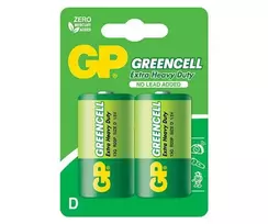 Elementai GP GREENCELL D/R20, 1,5V, 2 vnt.
