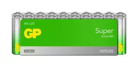 Elementai GP SUPER ALKALINE AA/LR06, 1,5V, 20 vnt.