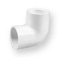 Alkūnė 406-007, PVC-U, 3/4"x90° klijuojamas vidus