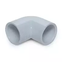 Alkūnė 406-010, PVC-U, 1"x90°, klijuojamas vidus