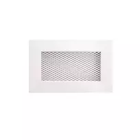 Grotelės židiniui HEARTH, baltos, 110 x 170 mm
