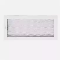 Grotelės židiniui HEARTH, baltos, 170 x 370 mm