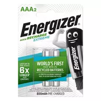 Įkraunami elementai ENERGIZER AAA, 800 mAh, 2 vnt.