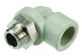 Alkūnė 25.2020 PPR, 20 mm x1/2" išorinis sriegis