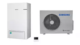 SAMSUNG oras-vanduo 6.0/6.5 kW SPLIT šilumos siurblio KOMPLEKTAS (be tūrinio šildytuvo) AE090RNYDEG/EU+AE060RXEDEG/EU+MWR-WW10KN