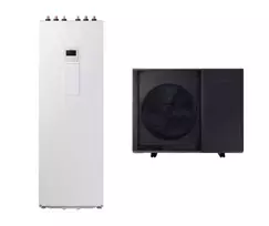 SAMSUNG oras-vanduo 8 kW Mono HT Tyli šilumos siurblys monoblokas su 200 l tūriniu šildytuvu AE080BXYDEG/EU+AE200RNWMEG/EU