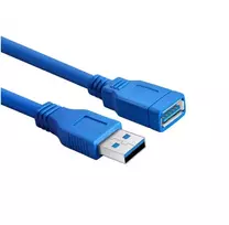 RoGer USB-A prailginimo kabelis 5Gbps / 3m / mėlynas