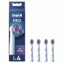 Dantų šepetėlio antgaliai Oral-B Pro 3D White, 4 vnt.