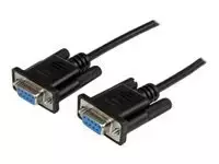 STARTECH 2 m juodas DB9 nulinis modemo kabelis