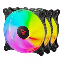 3 ARGB SAVIO BLAST VENTILIATORIŲ RINKINYS 3 x 120 mm 3 kontaktų 5 V 4 kontaktų 12 V rinkinys