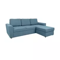 Kampinė sofa - lova INGMAR šviesiai mėlyna